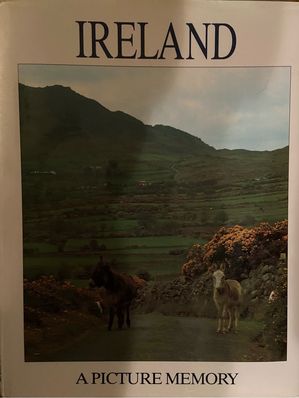 Vintage Ireland Irish Picture photo coffee table book Green Landscape Donkey